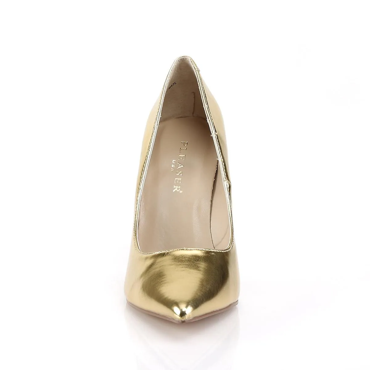 Pleaser zapatos de salón para mujer classique-20 gold met pu