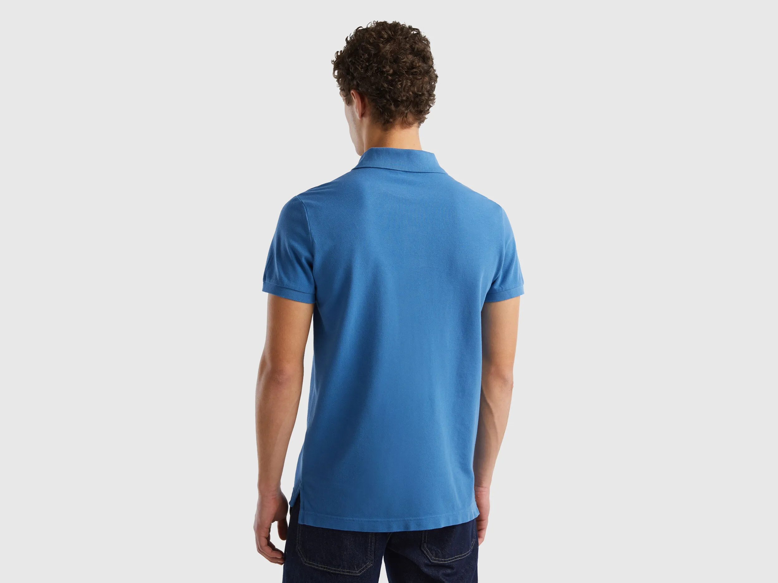 Polo azul slim fit