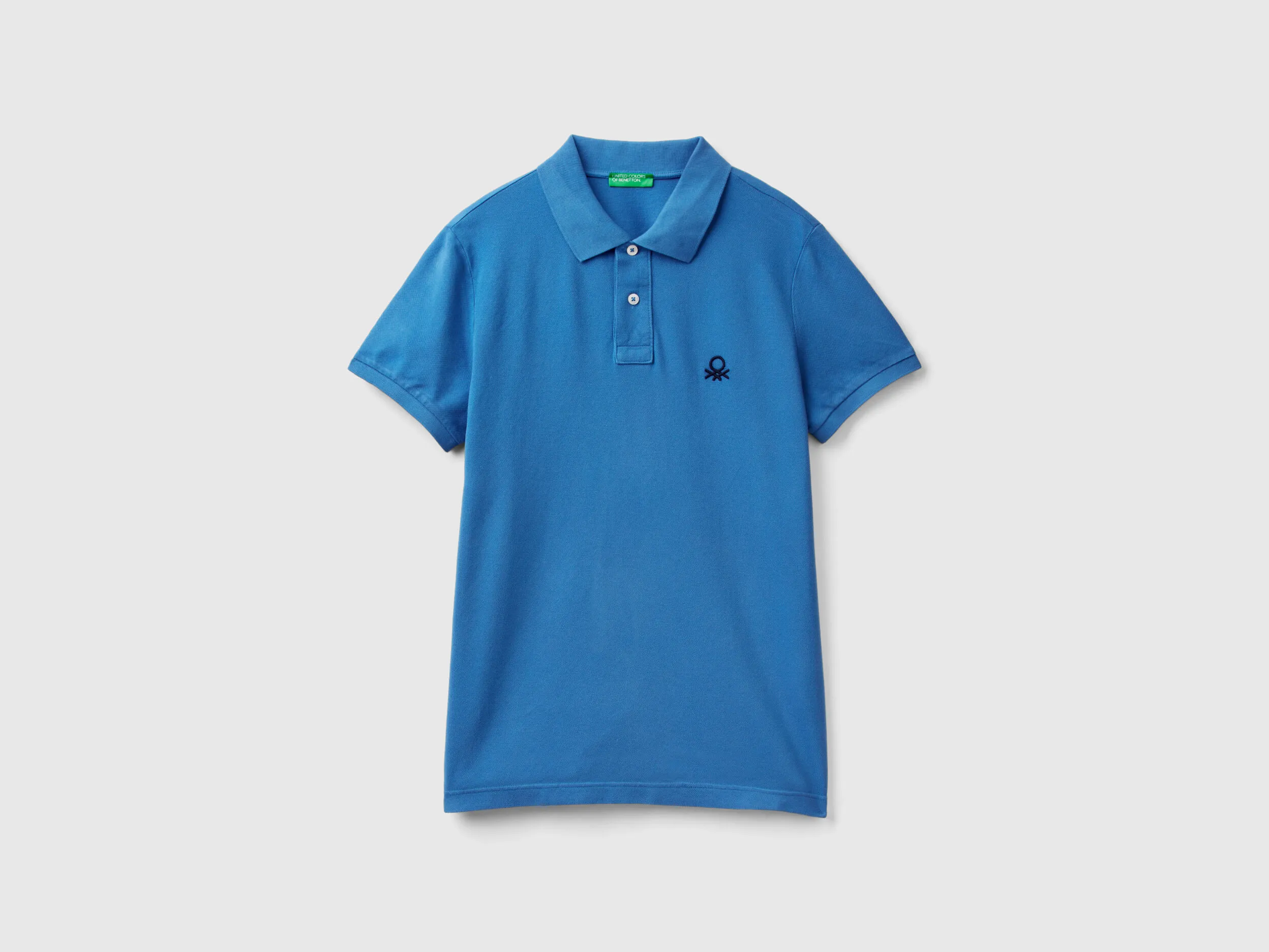 Polo azul slim fit