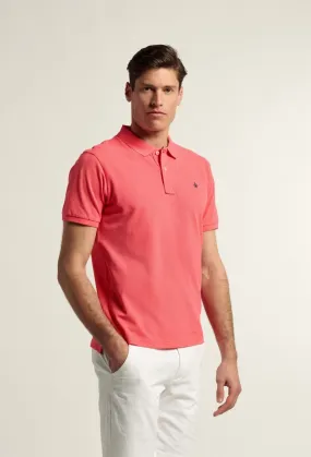 Polo clásico color coral