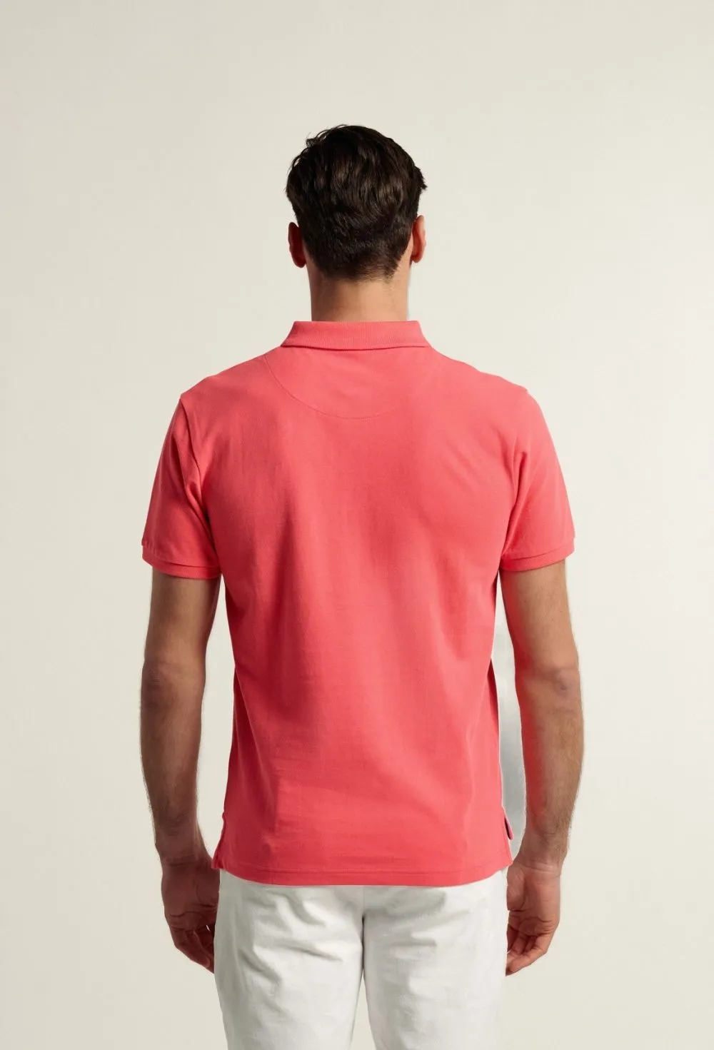 Polo clásico color coral