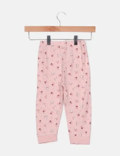 Primark Legging rosa estampado floral