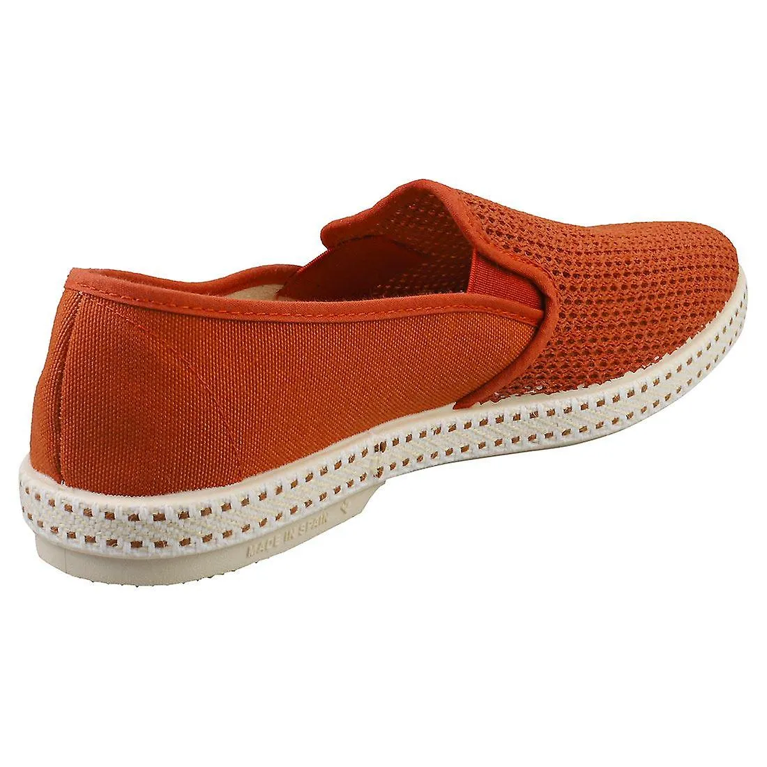 Rivieras Classic Canvas & Mesh Zapatos de alpargata para hombre en terracota