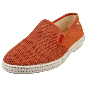 Rivieras Classic Canvas & Mesh Zapatos de alpargata para hombre en terracota