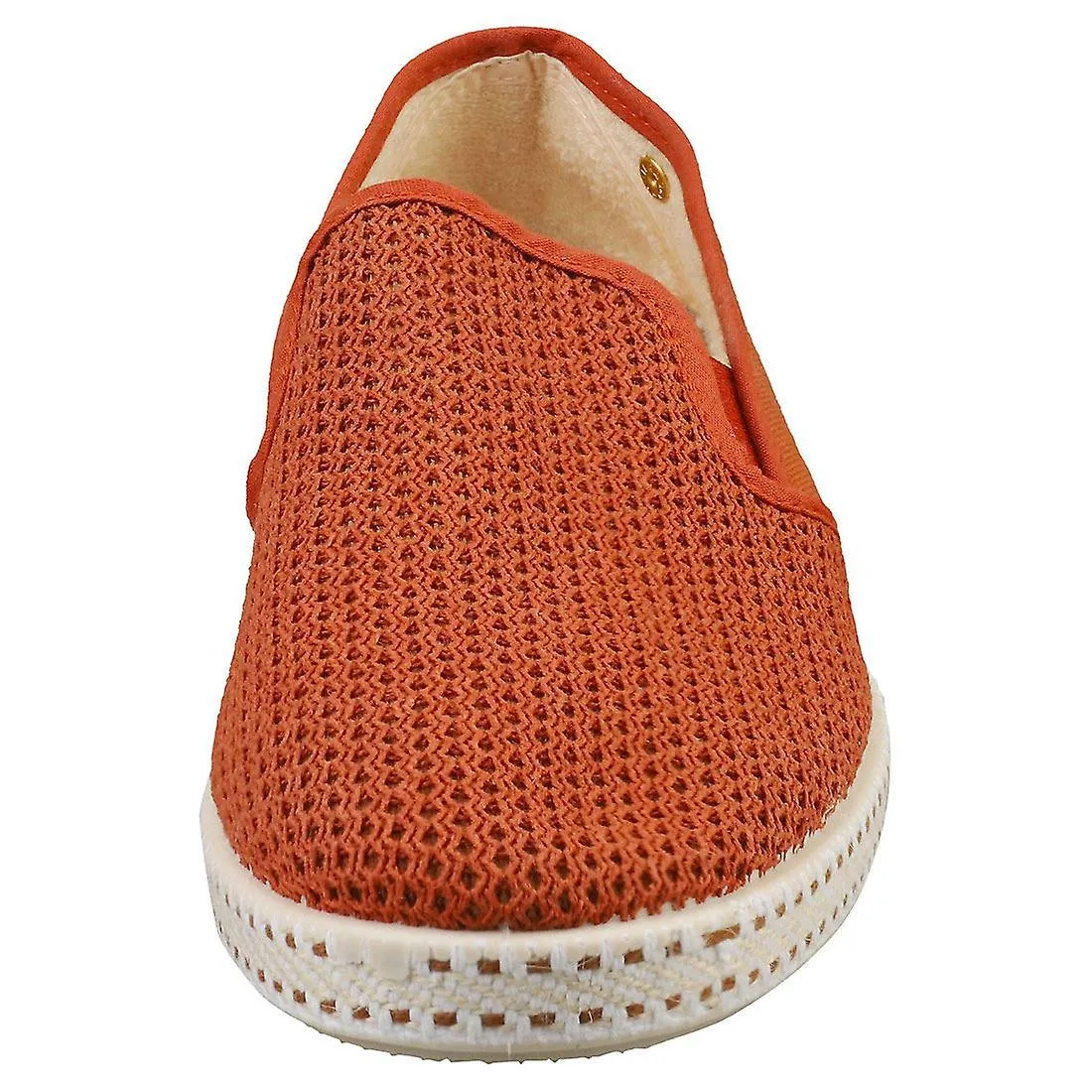 Rivieras Classic Canvas & Mesh Zapatos de alpargata para hombre en terracota