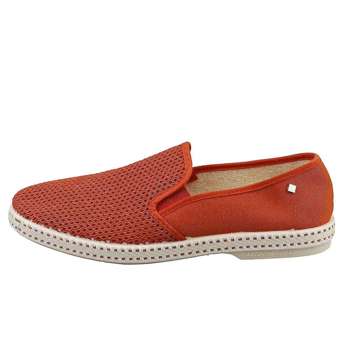 Rivieras Classic Canvas & Mesh Zapatos de alpargata para hombre en terracota