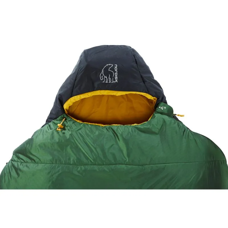 Saco de dormir NORDISK Gormsson +4° XL Curve (Verde alcachofa)