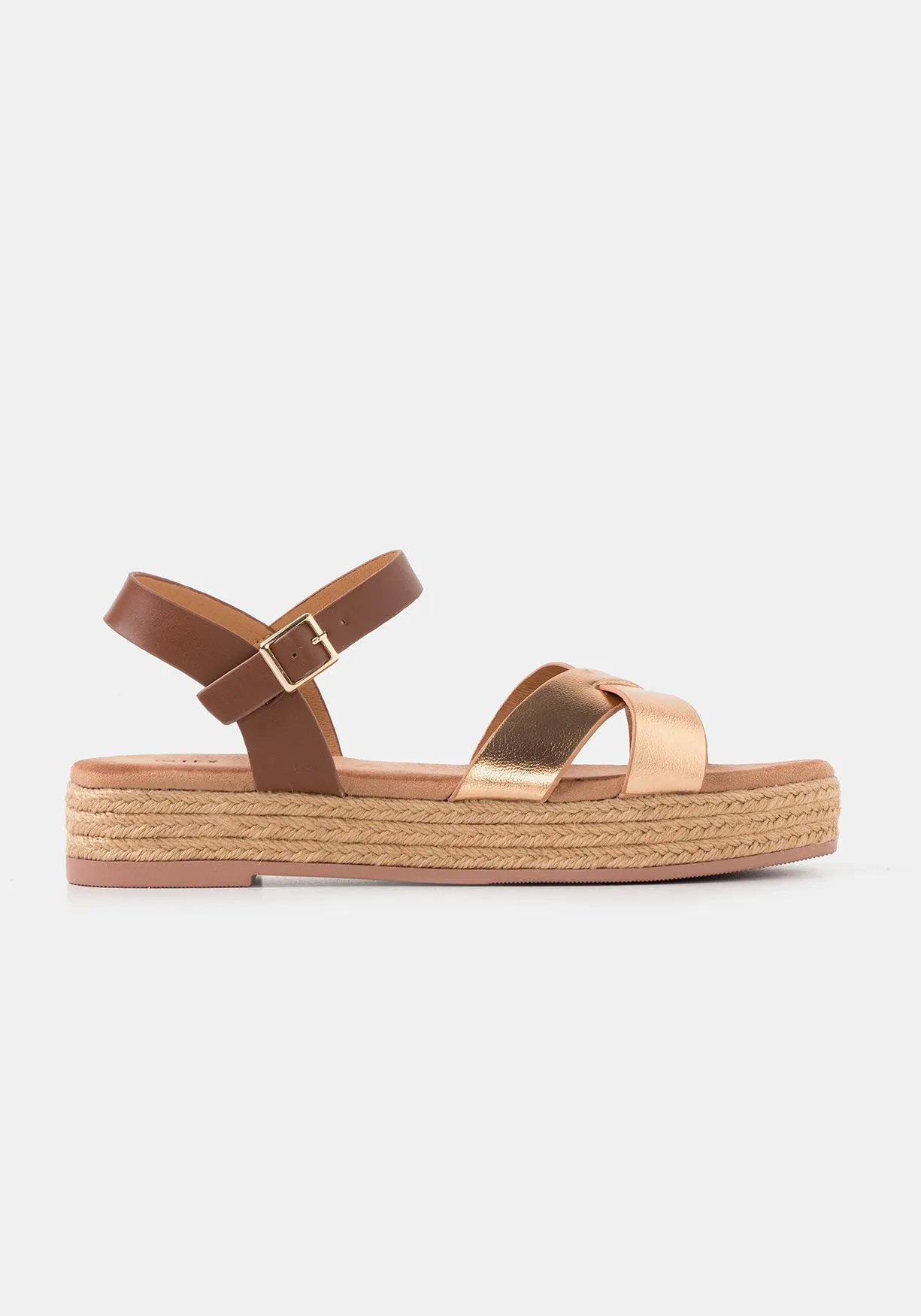 Sandalias con suela de yute de Mujer TEX