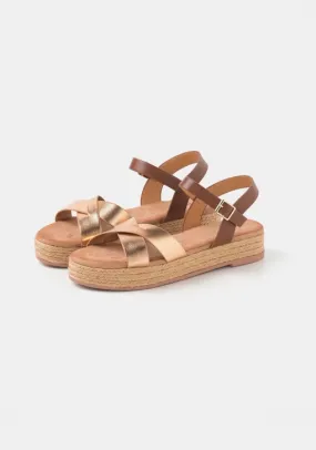 Sandalias con suela de yute de Mujer TEX