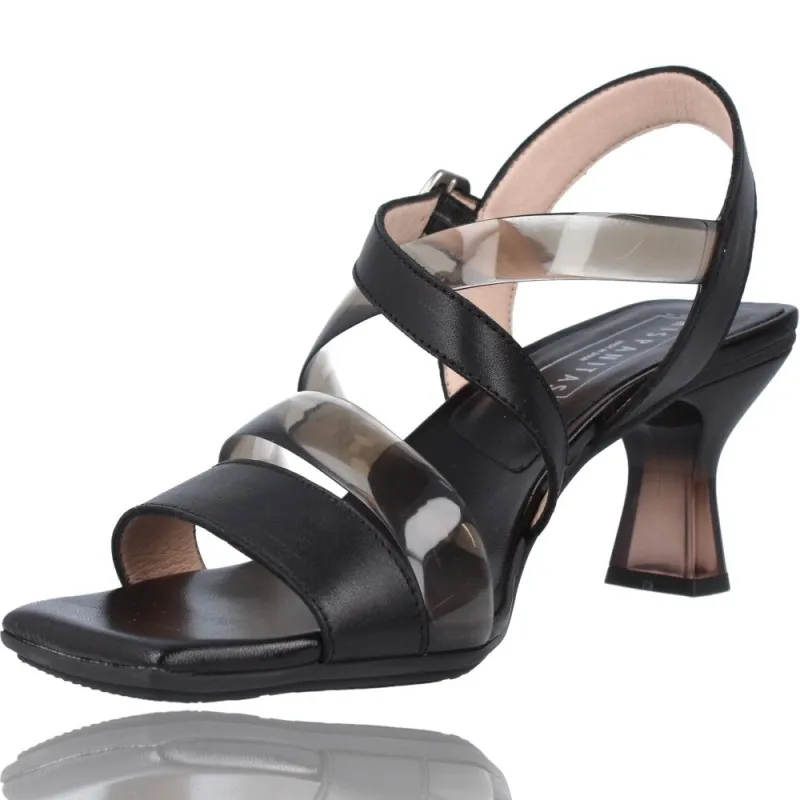 Sandalias con Tacón de Piel y Vinilo para Mujer de Hispanitas Nicola HV221815