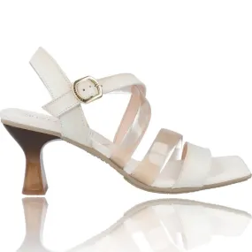 Sandalias con Tacón de Piel y Vinilo para Mujer de Hispanitas Nicola HV221815