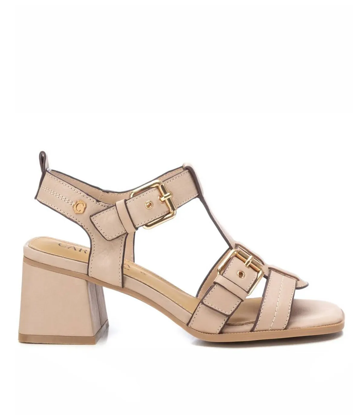 SANDALIAS DE TACÓN CARMELA 16162903 BEIGE