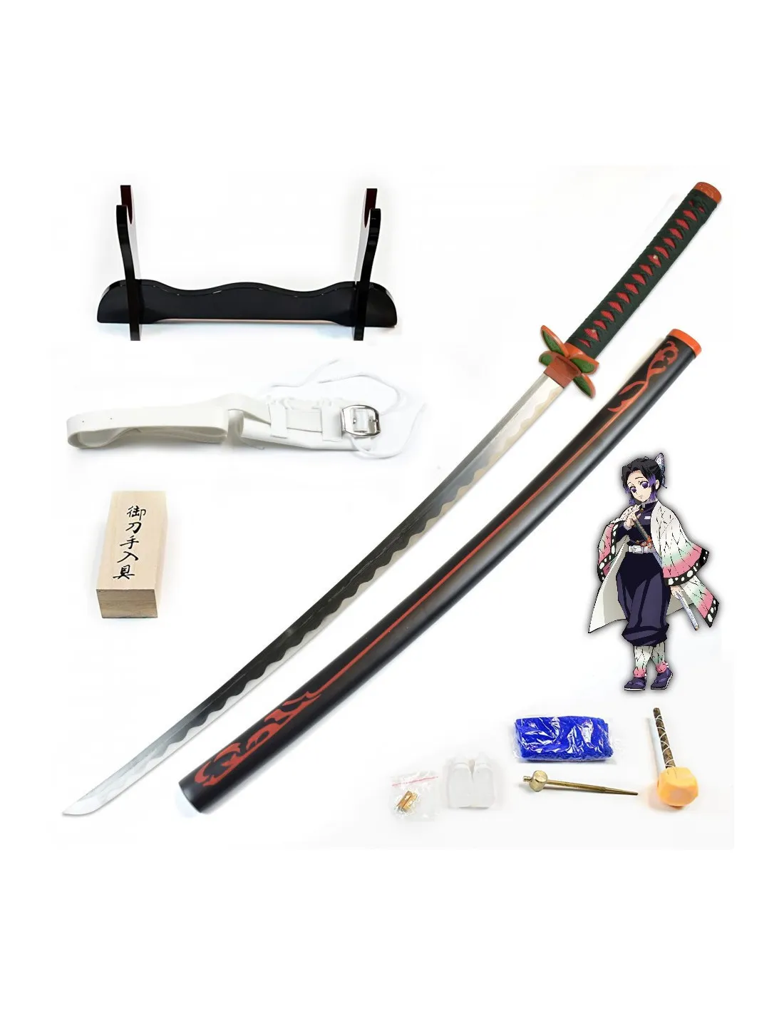 Set Katana forjada a mano de Kochou Shinobu Demon Slayer