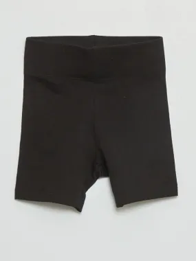 Short de punto - Negro