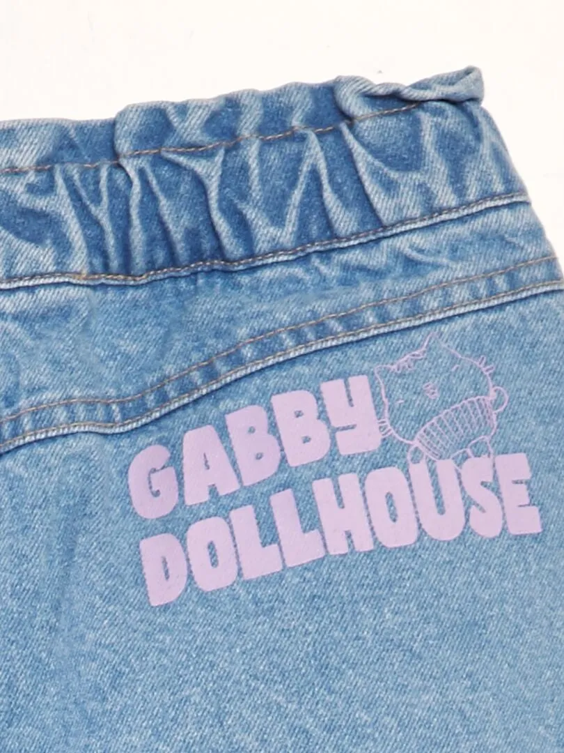 Short vaquero 'La casa de muñecas de Gabby' - AZUL