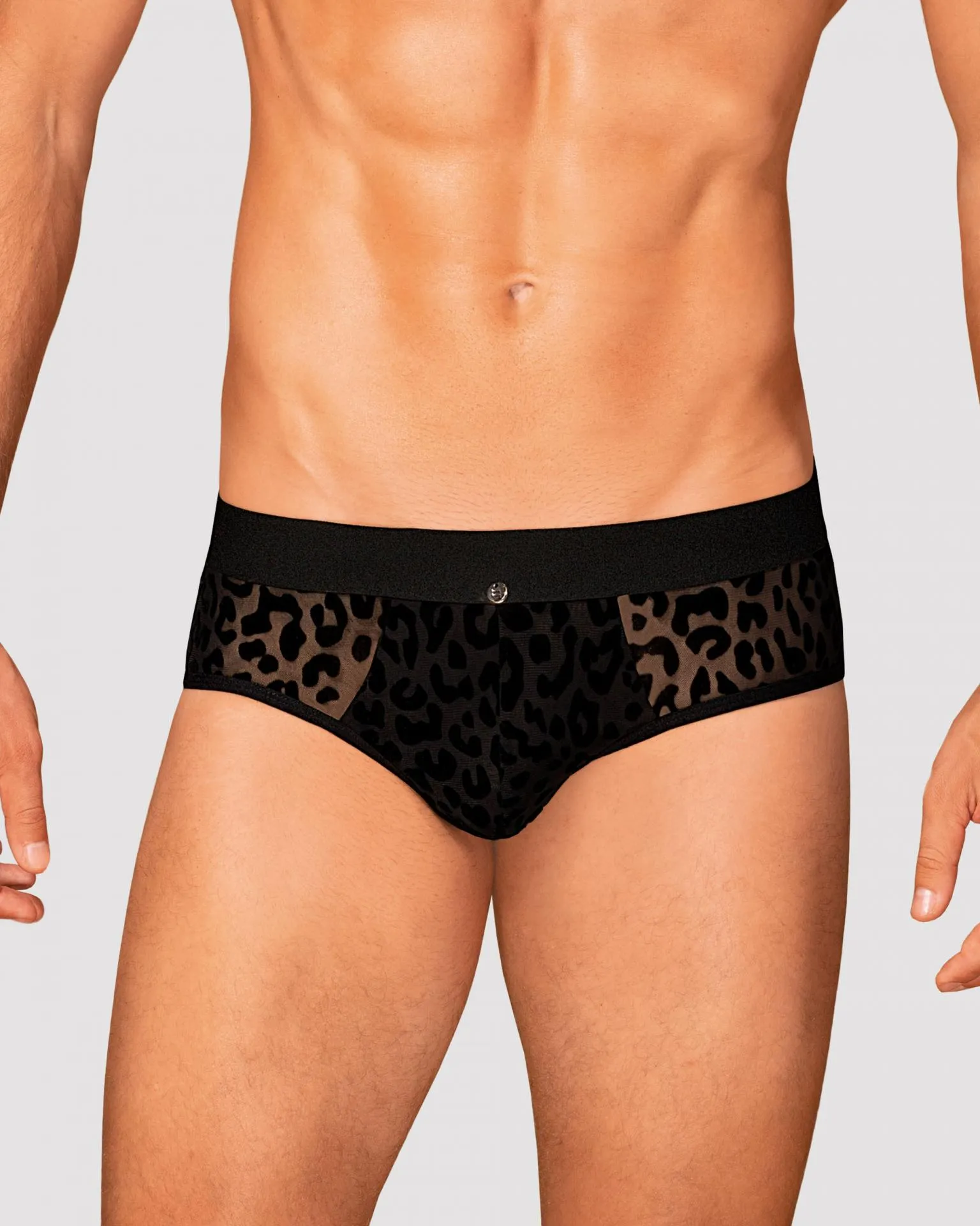 Slip leopardo negro