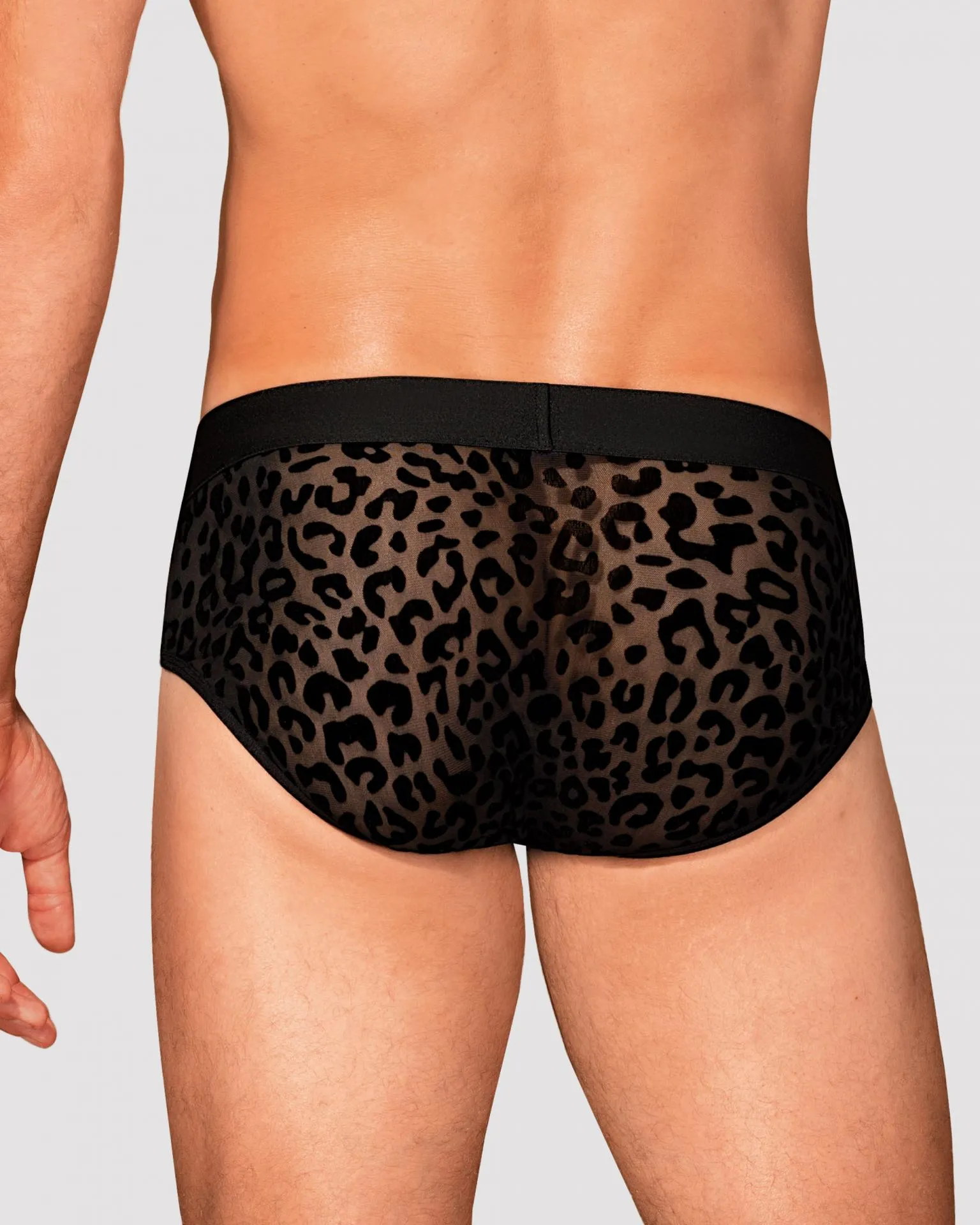 Slip leopardo negro