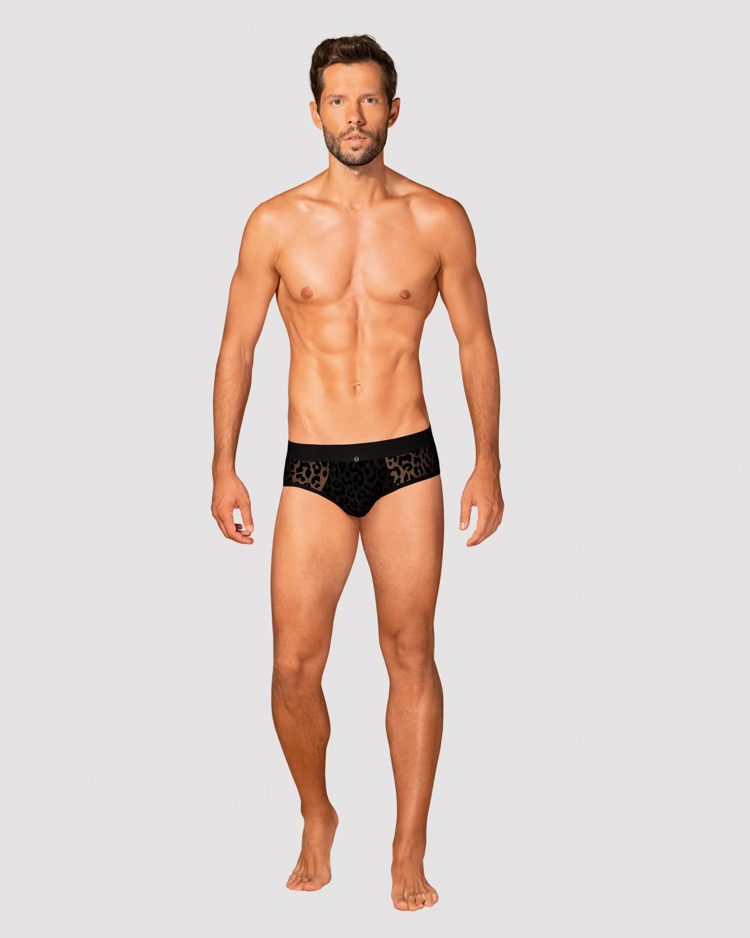 Slip leopardo negro