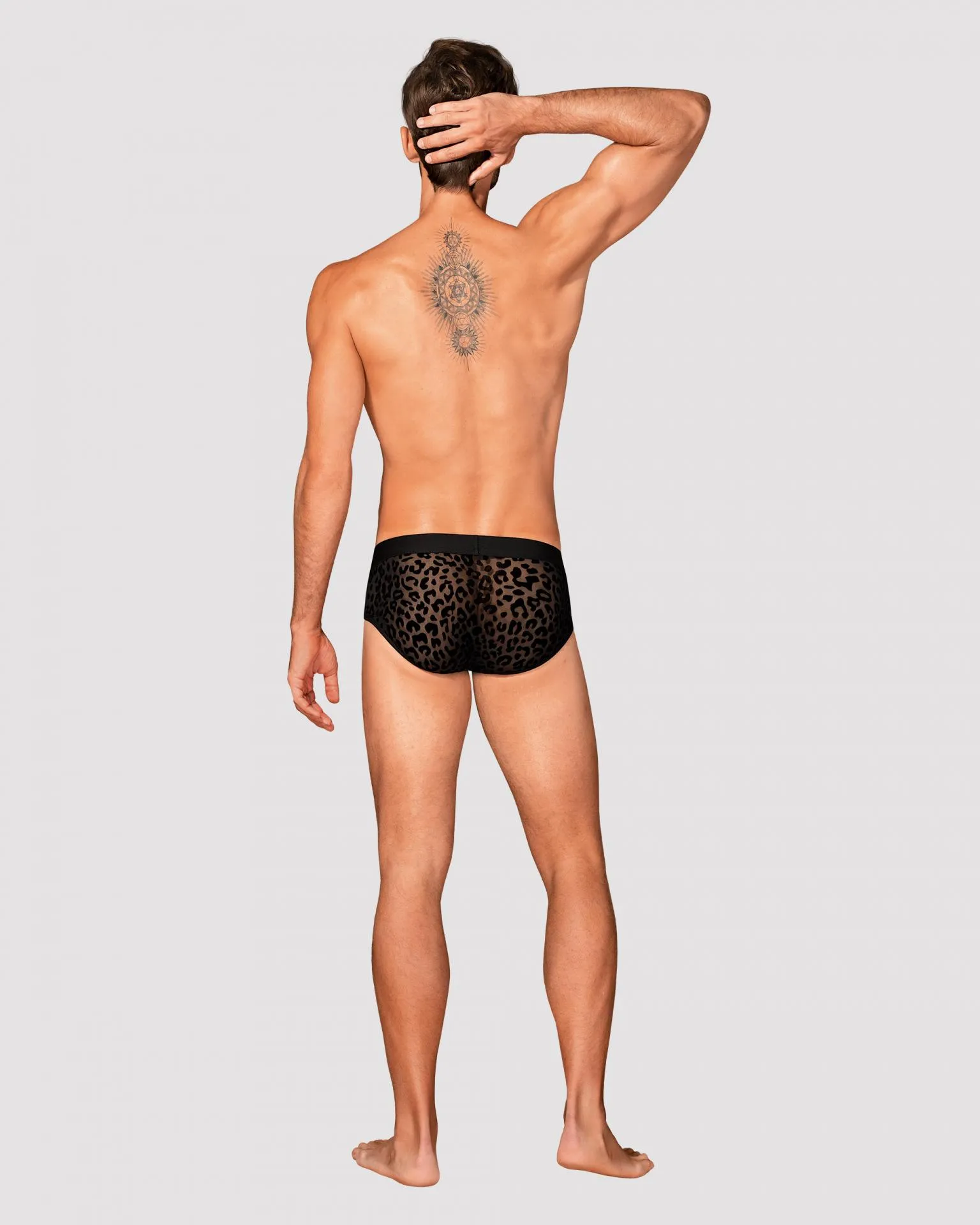 Slip leopardo negro