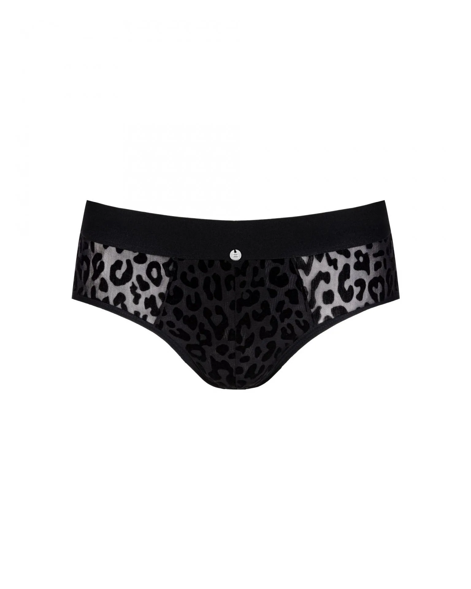 Slip leopardo negro