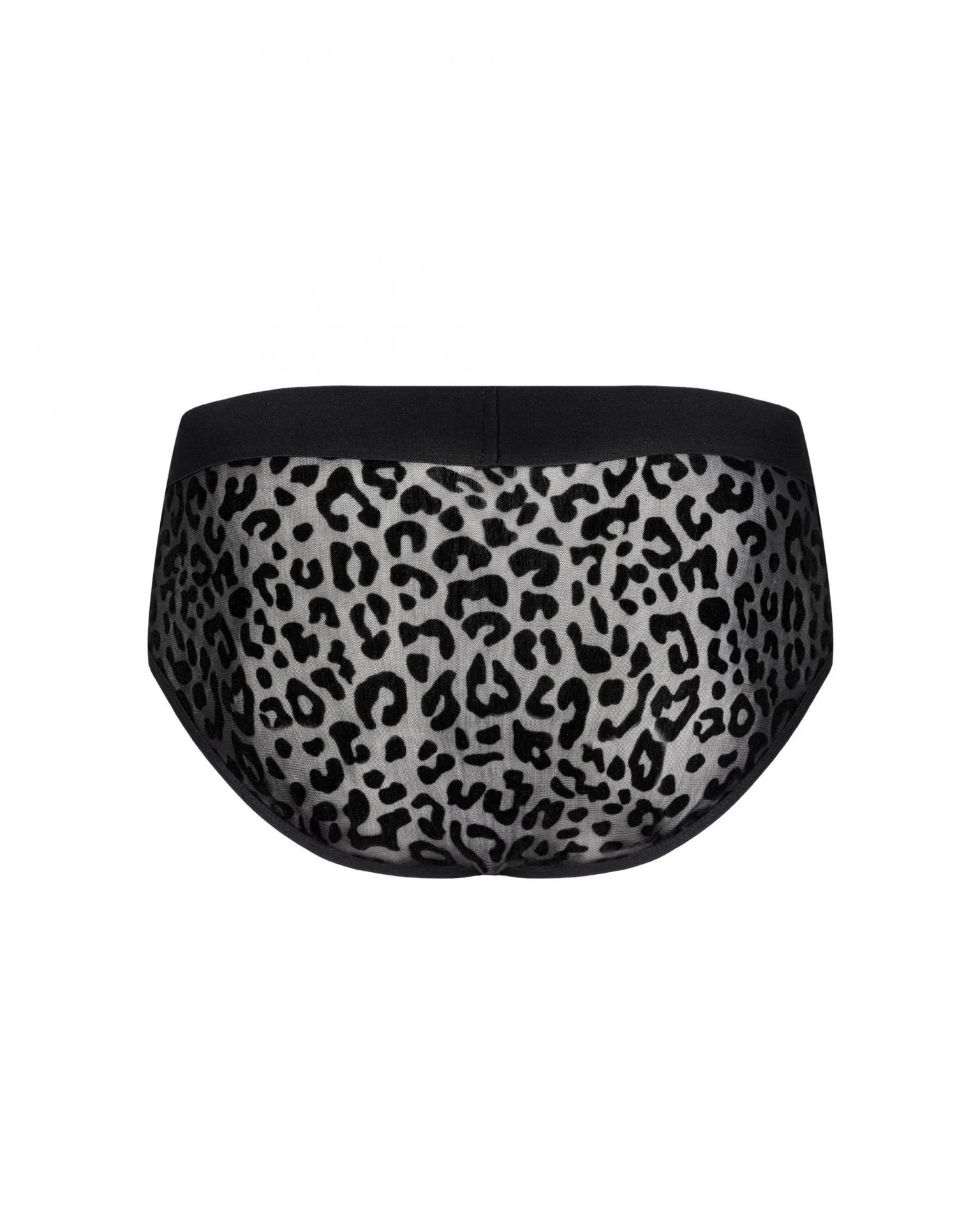 Slip leopardo negro