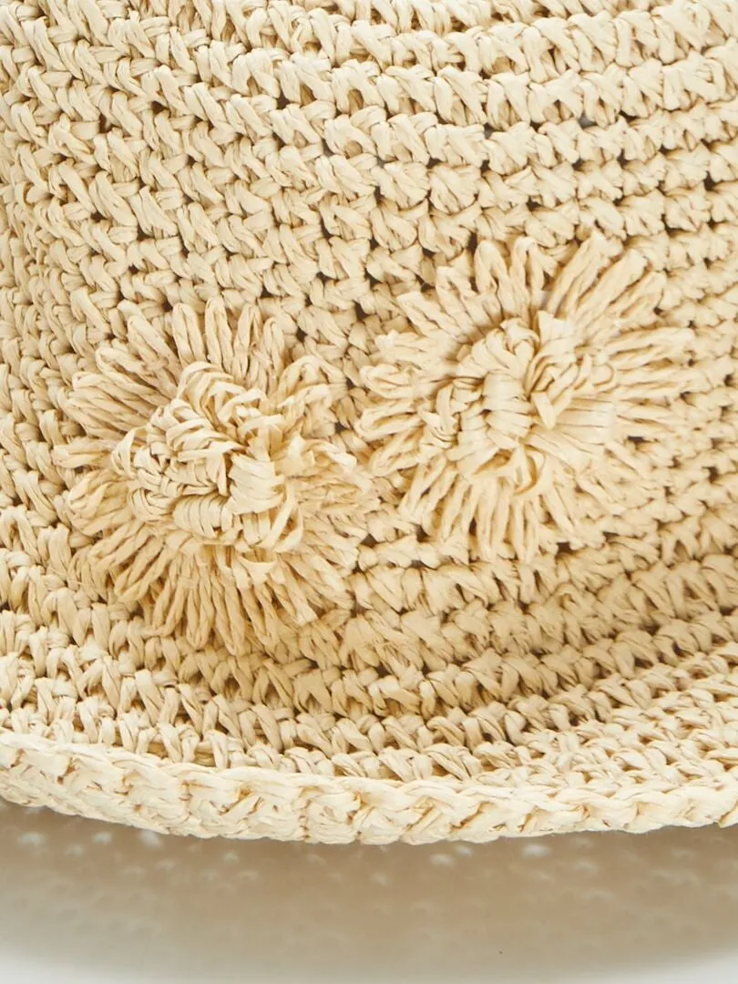 Sombrero de paja - BEIGE