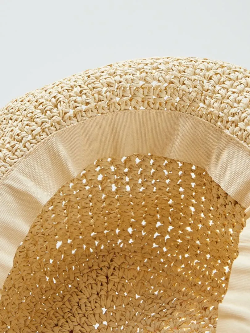 Sombrero de paja - BEIGE