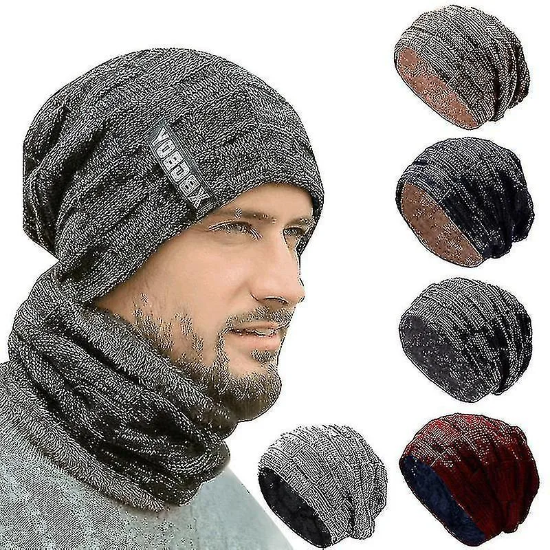 Sombreros de punto de invierno Warm Wool Knitted Skull Beanies Cap Ski Caps Para Hombres Mujeres