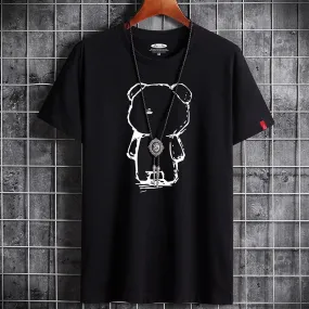 T-shirt Con Estampado De Oso Para Hombre