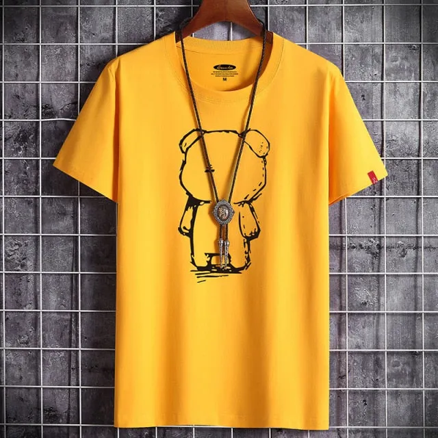 T-shirt Con Estampado De Oso Para Hombre