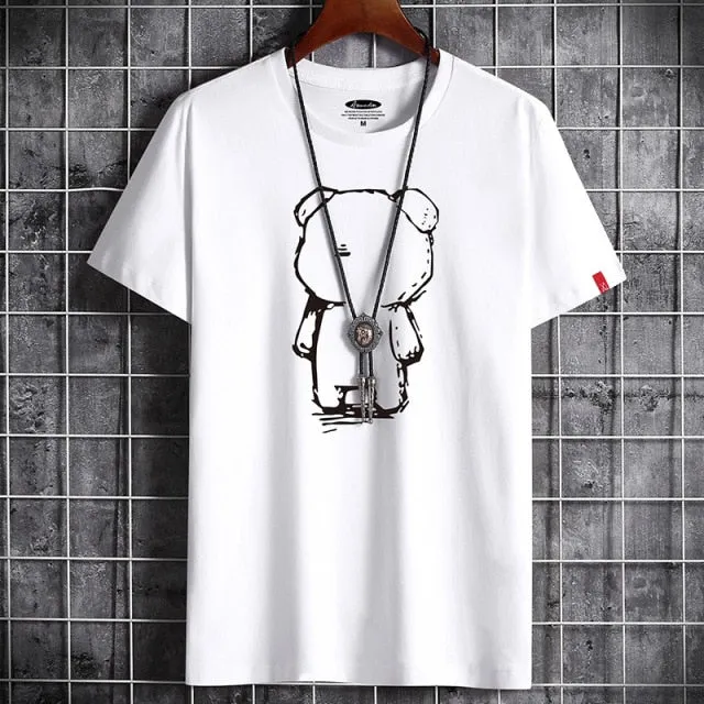 T-shirt Con Estampado De Oso Para Hombre