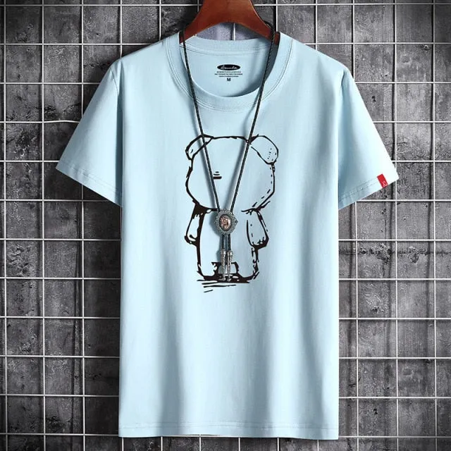 T-shirt Con Estampado De Oso Para Hombre