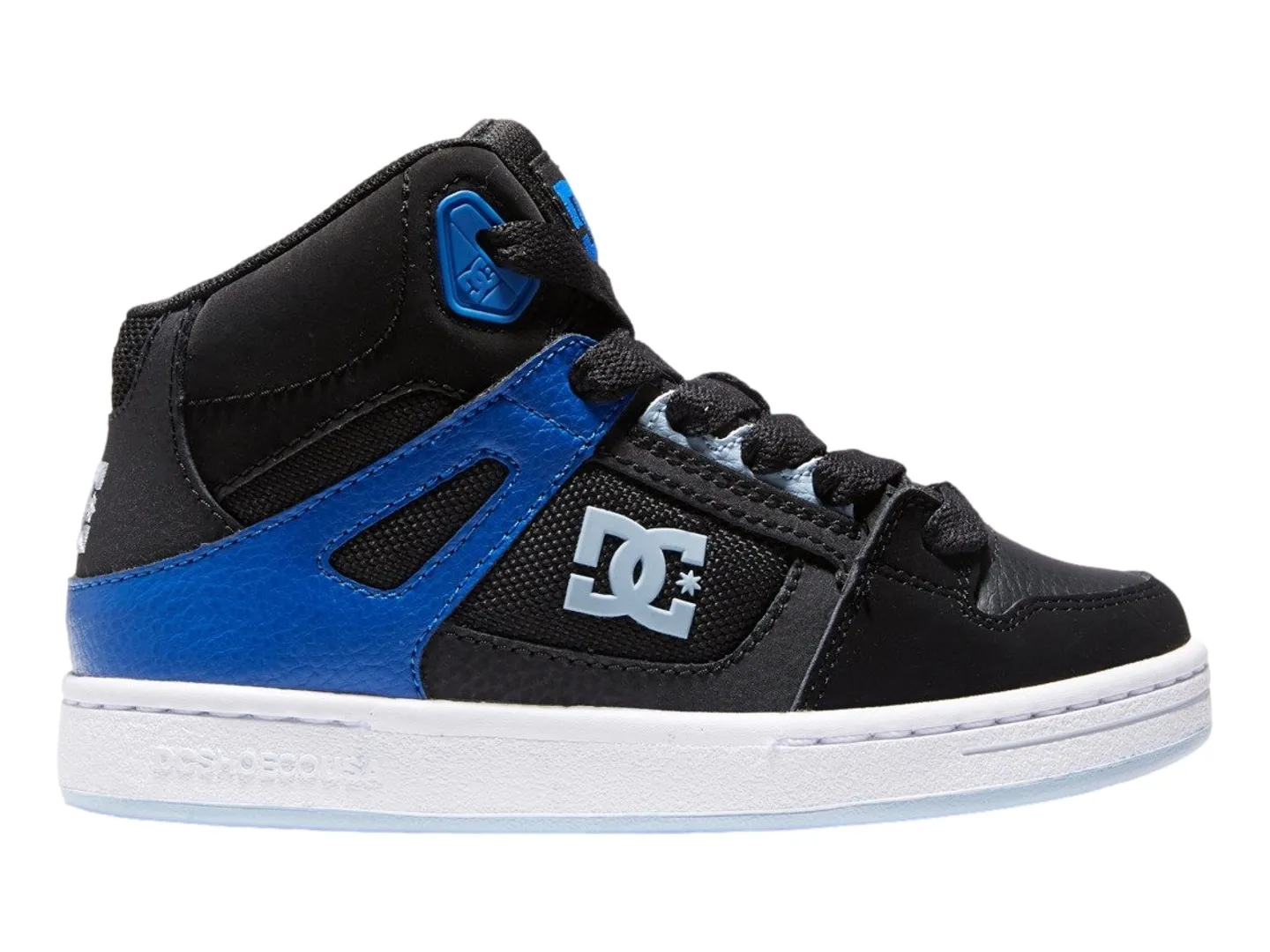 Tenis Dc Shoes Pure Hi Negro Para Niño