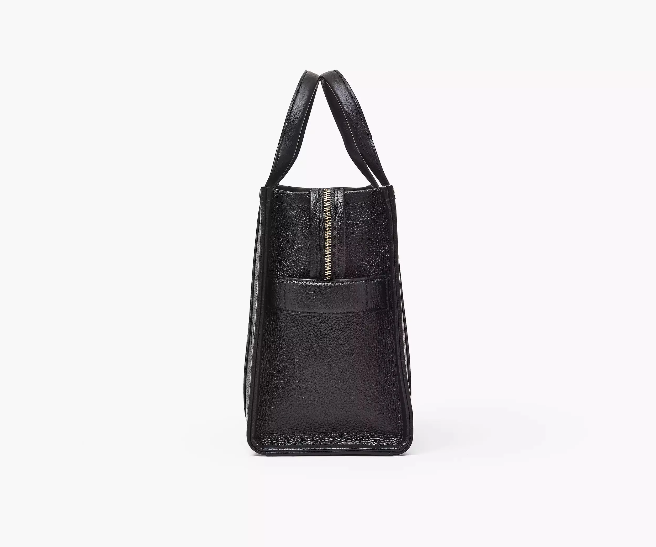 THE LEATHER TOTE BAG MEDIUM NEGRO