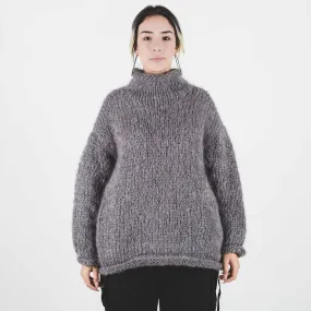 Undercover Gray Knit Turtleneck Sweater