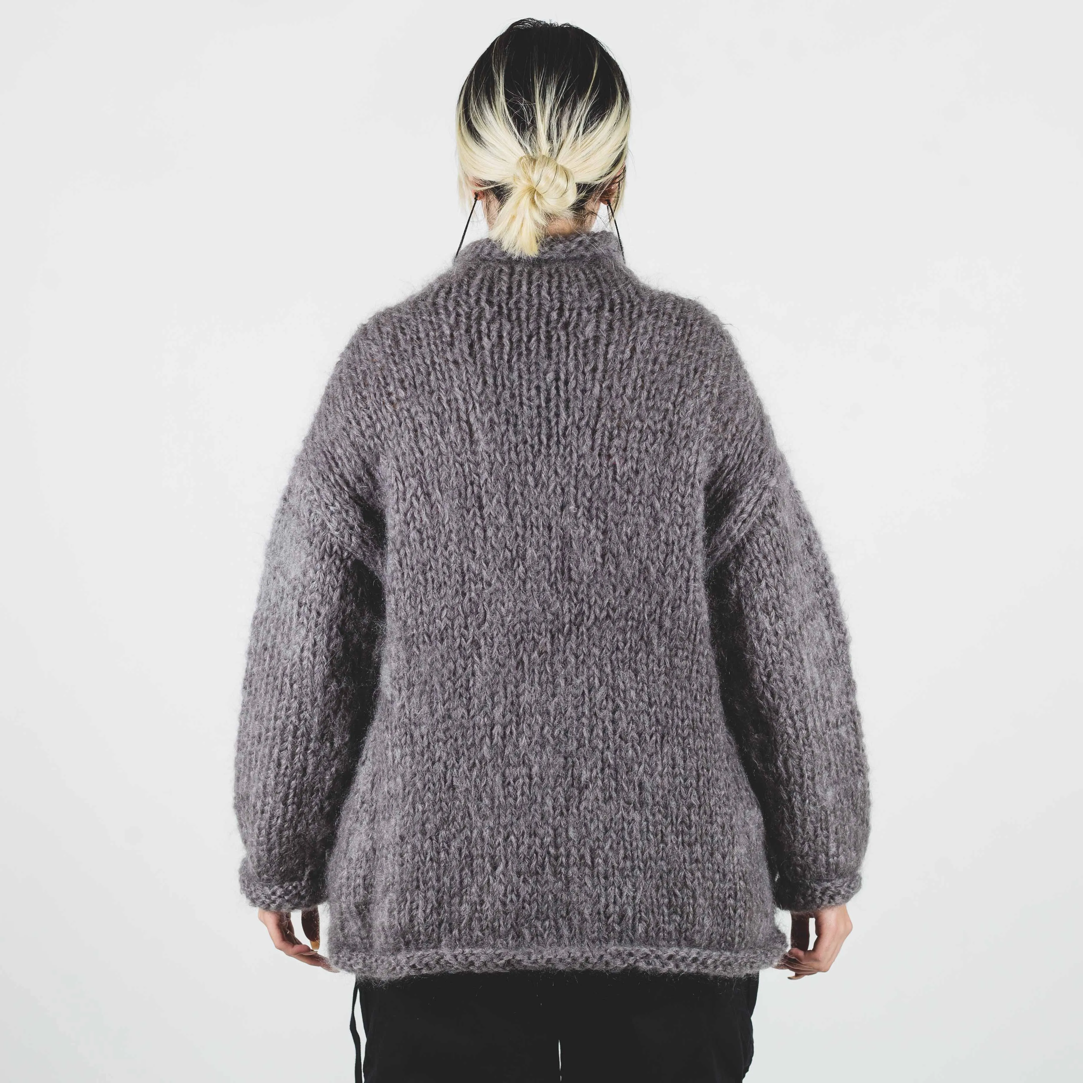 Undercover Gray Knit Turtleneck Sweater