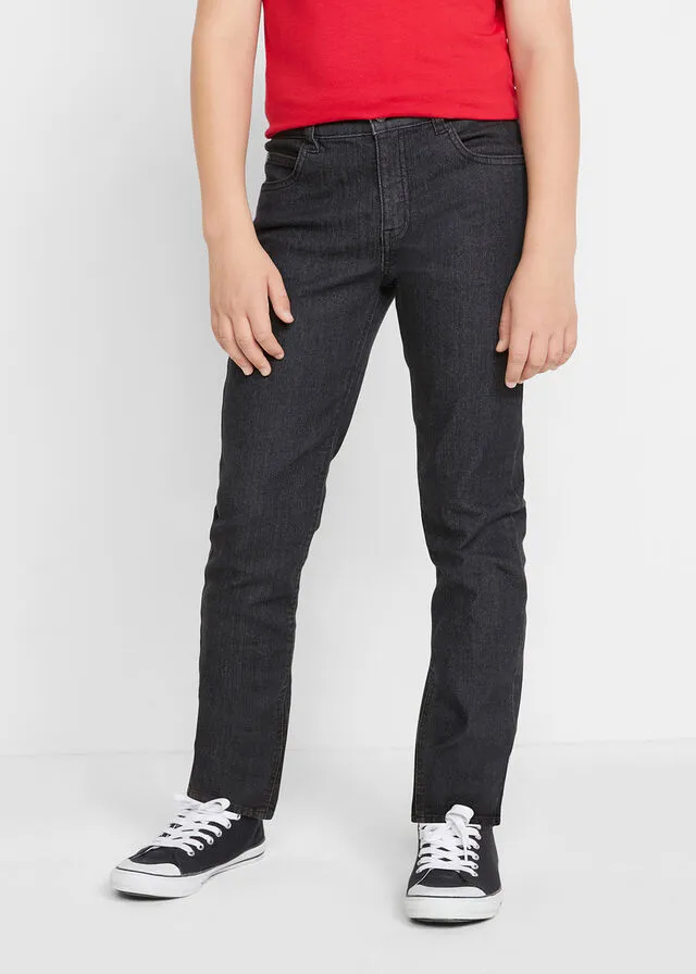 Vaquero de 5 bolsillos con corte slim para niños denim negro