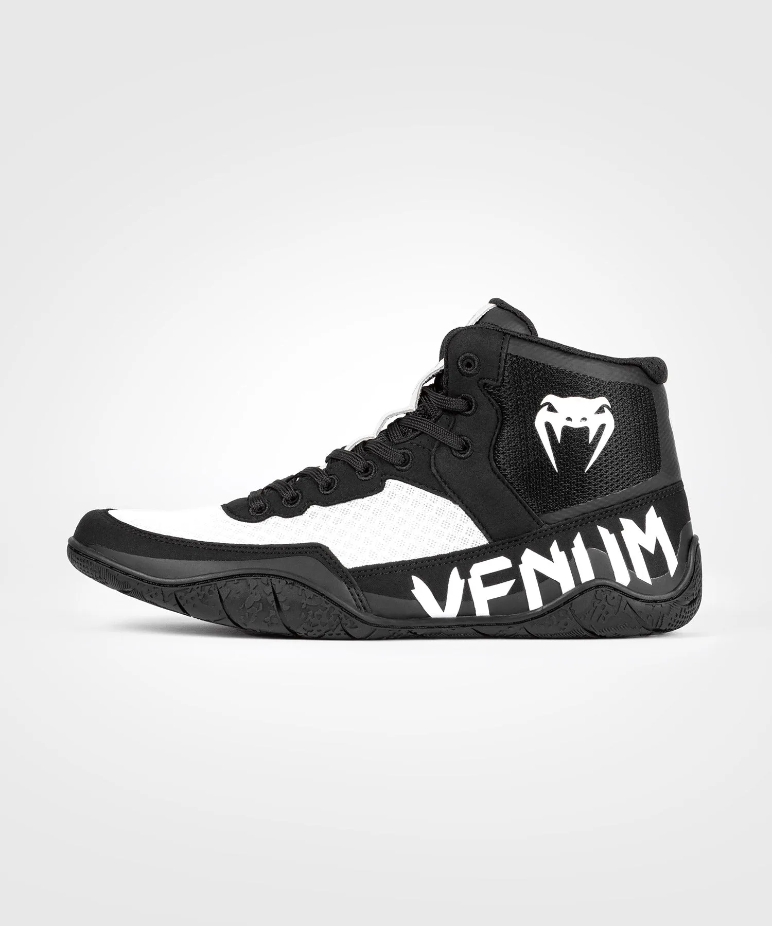 Venum Elite  Zapatillas de lucha - Negro/Blanco