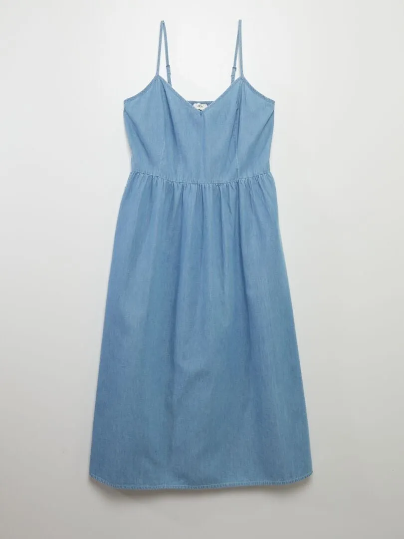 Vestido corto efecto vaquero 'JDY' - AZUL