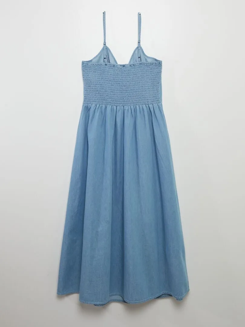 Vestido corto efecto vaquero 'JDY' - AZUL