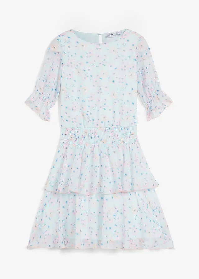 Vestido de fiesta para niñas Menta pastel de flores