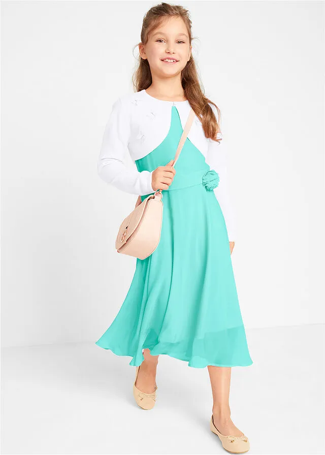 Vestido de fiesta para niñas Menta pastel