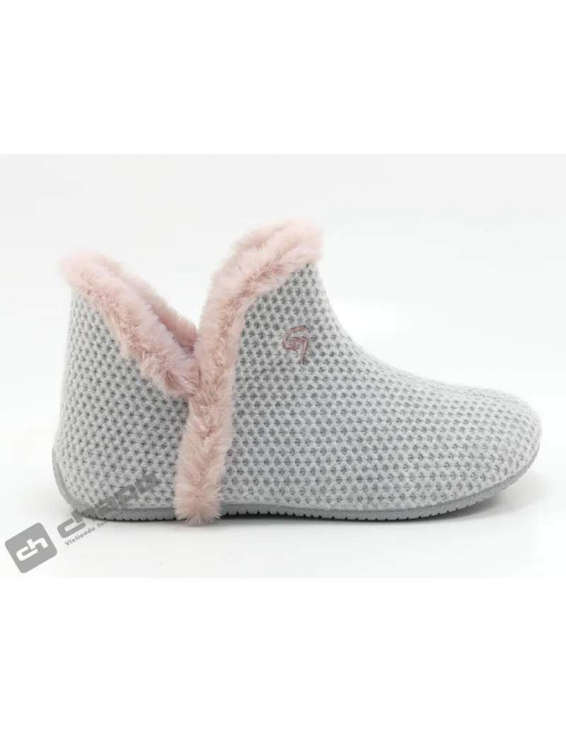 Zapatilla De Casa Gris GarzÓn Zapatillas 15951.291