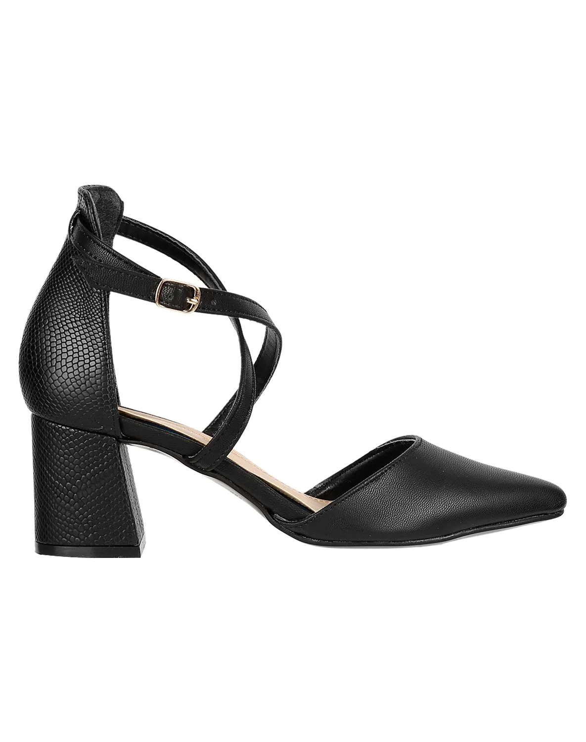 Zapatilla Mujer Tacón Negro Lady Paulina 02703800