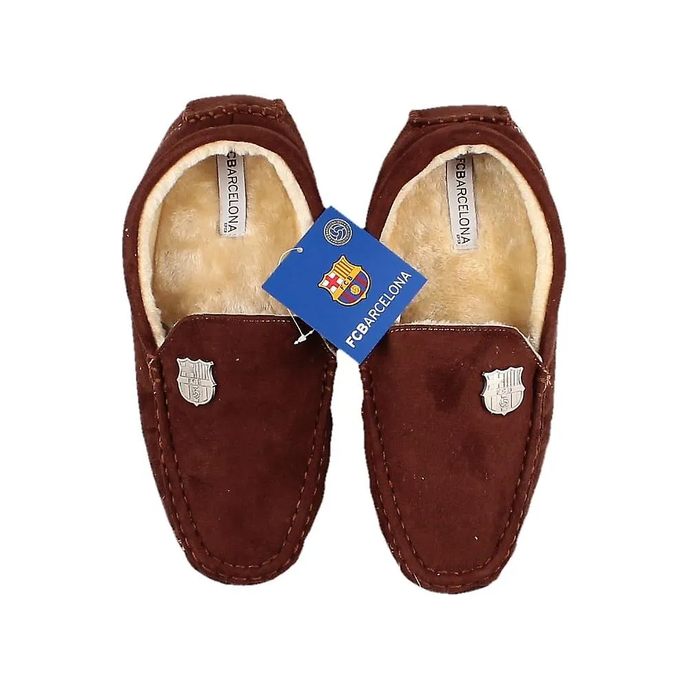 Zapatillas Barcelona Moccasain talla 7-8 (Marrón)