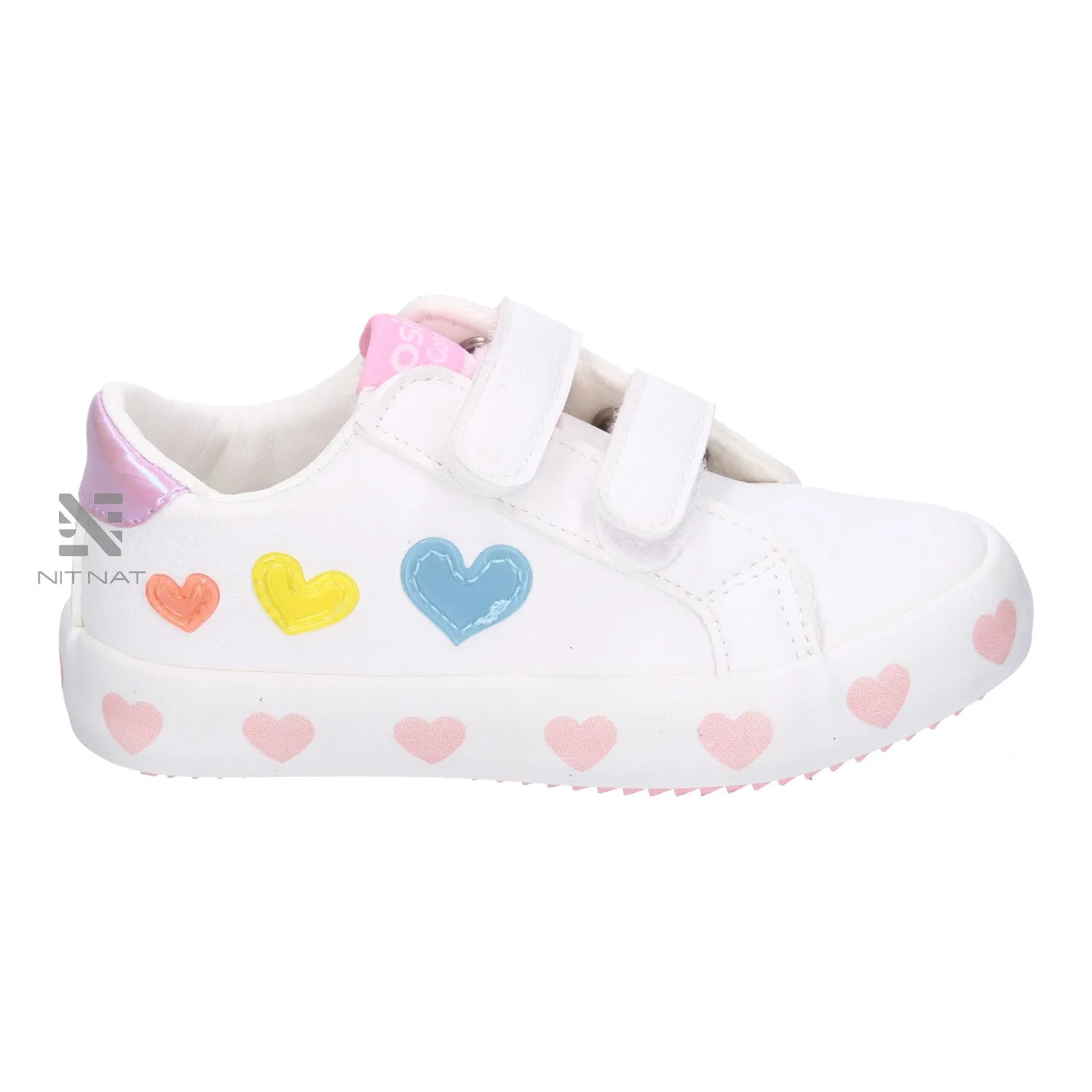 Zapatillas Conguitos Corazones Bebé Blanco