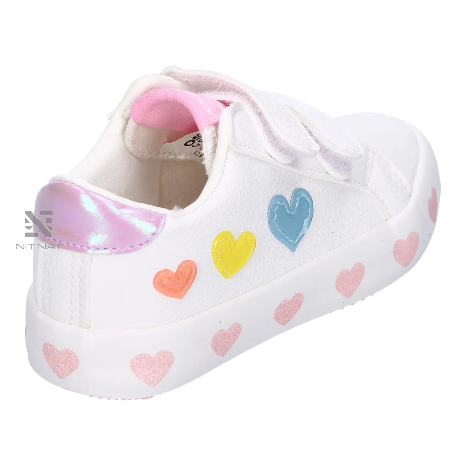 Zapatillas Conguitos Corazones Bebé Blanco