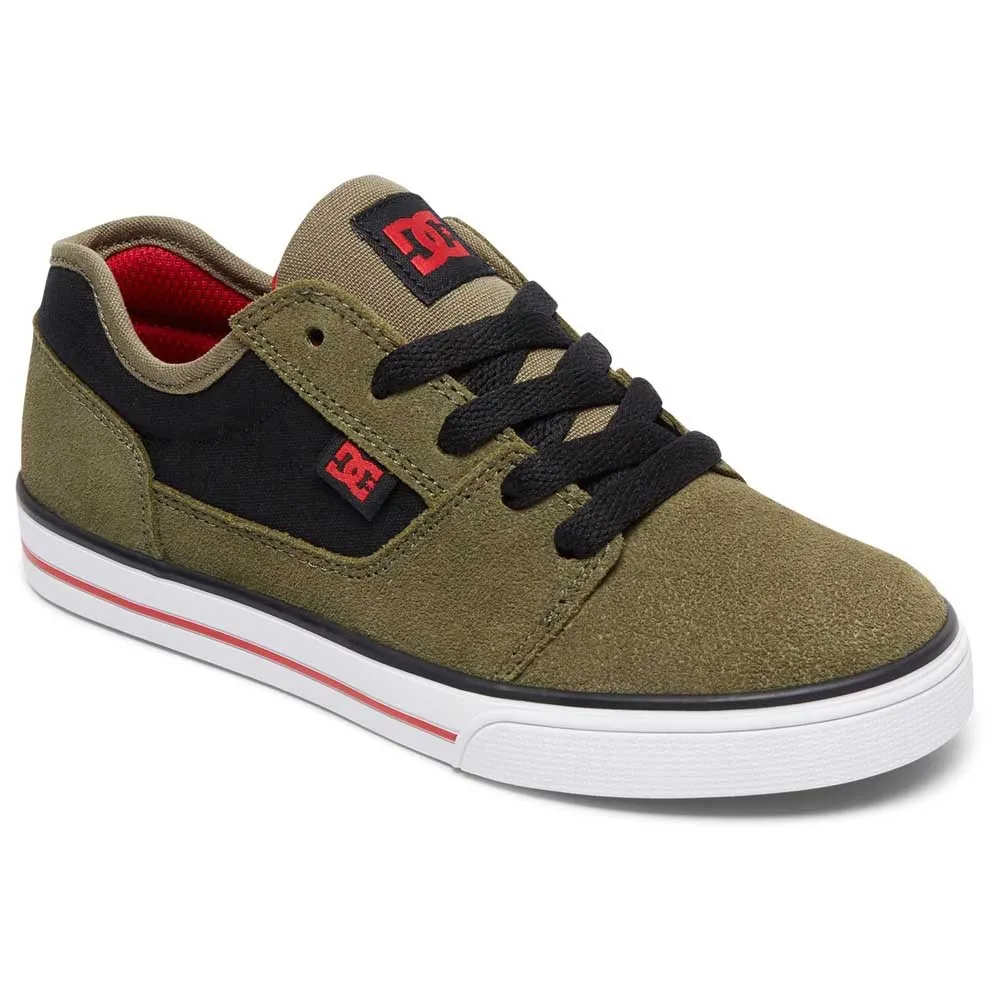 Zapatillas DC SHOES para niño ante y lona TONIK OLIVE/BLACK (OB2) Ref. ADBS300262 Verde/negra