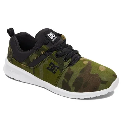 Zapatillas malla DC SHOES para niño muy cómodas HEATHROW TX CAMO (CMO) Ref. ADBS700066 verde camuflaje