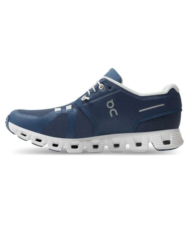 Zapatillas On Running Cloud 5 W Denim-White